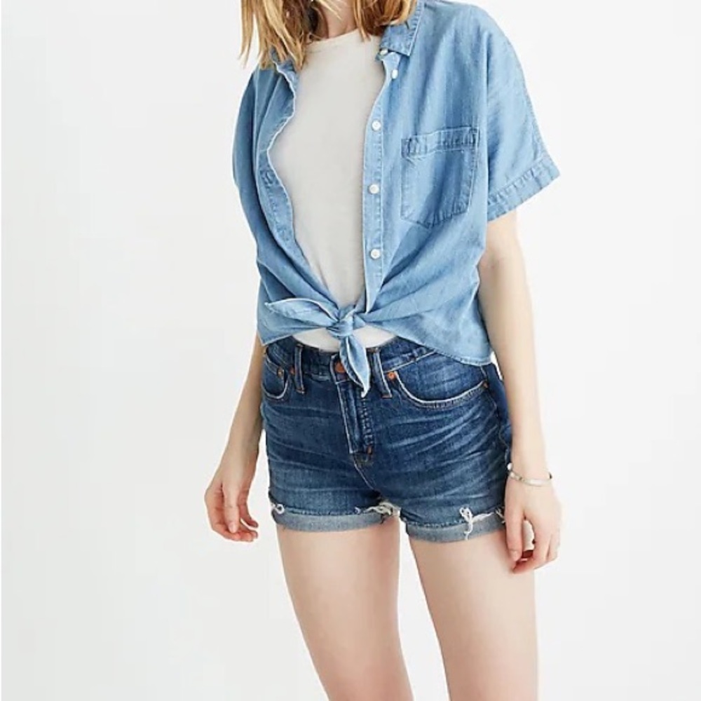 Madewell High-Rise Denim Shorts: Cutoff Edition